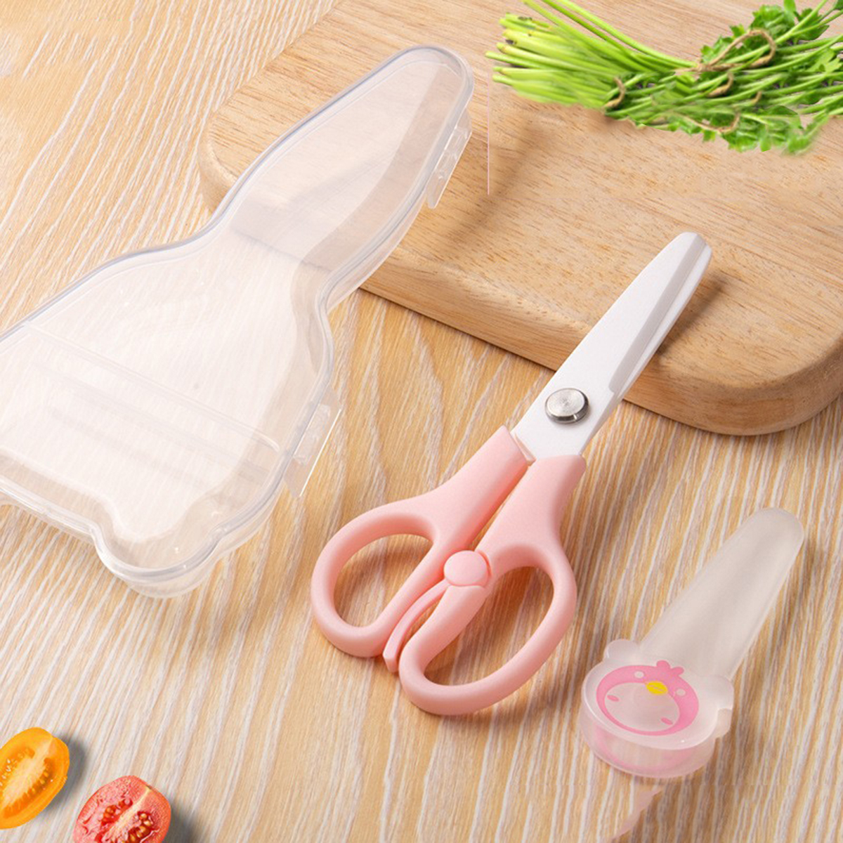 Baby Food Healthy - Ceramic scissors for children's food, insulated,
