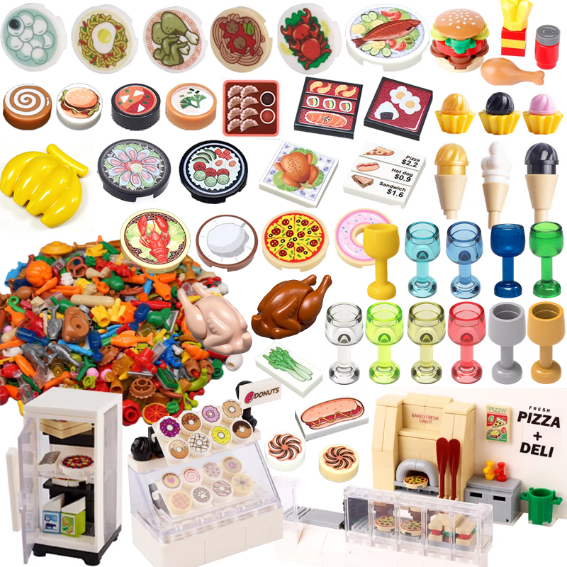 Baby Food With Chicken - MOC City Food Building Blocks Vegetable