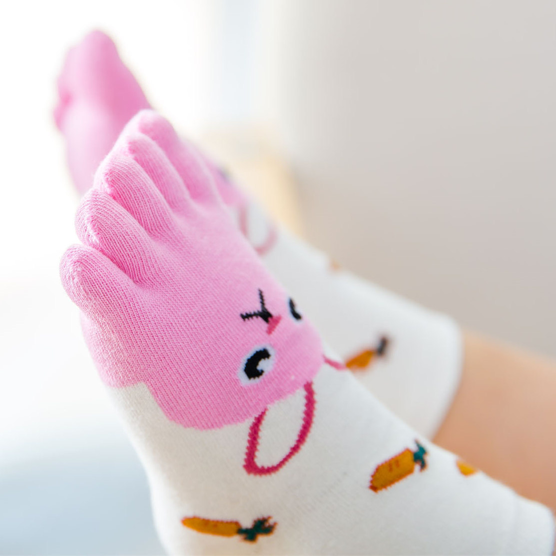 5 Pairs Children Cartoon Socks - Baby Food Youtube ulasan dan harga