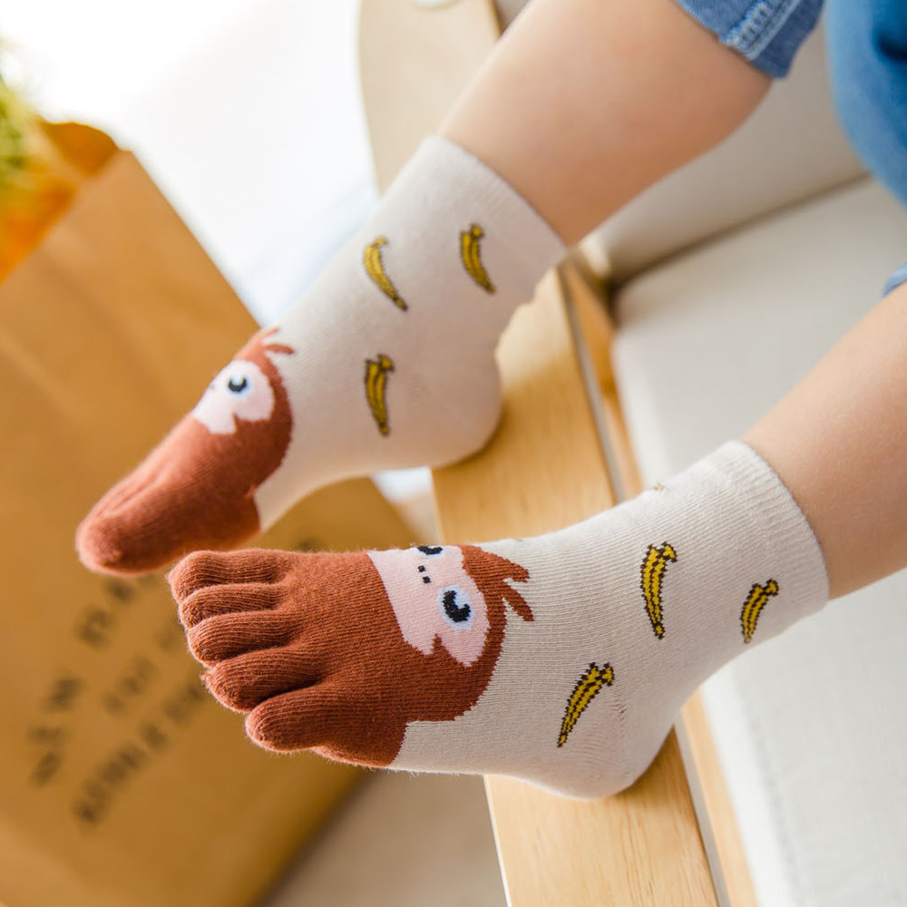 5 Pairs Children Cartoon Socks - Baby Food Youtube ulasan dan harga