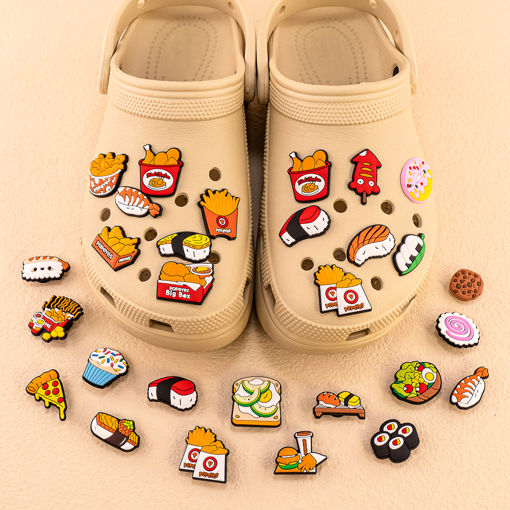 1/9/12pcs Cute Food Shoe Charm - Baby Food With Chicken ulasan dan harga