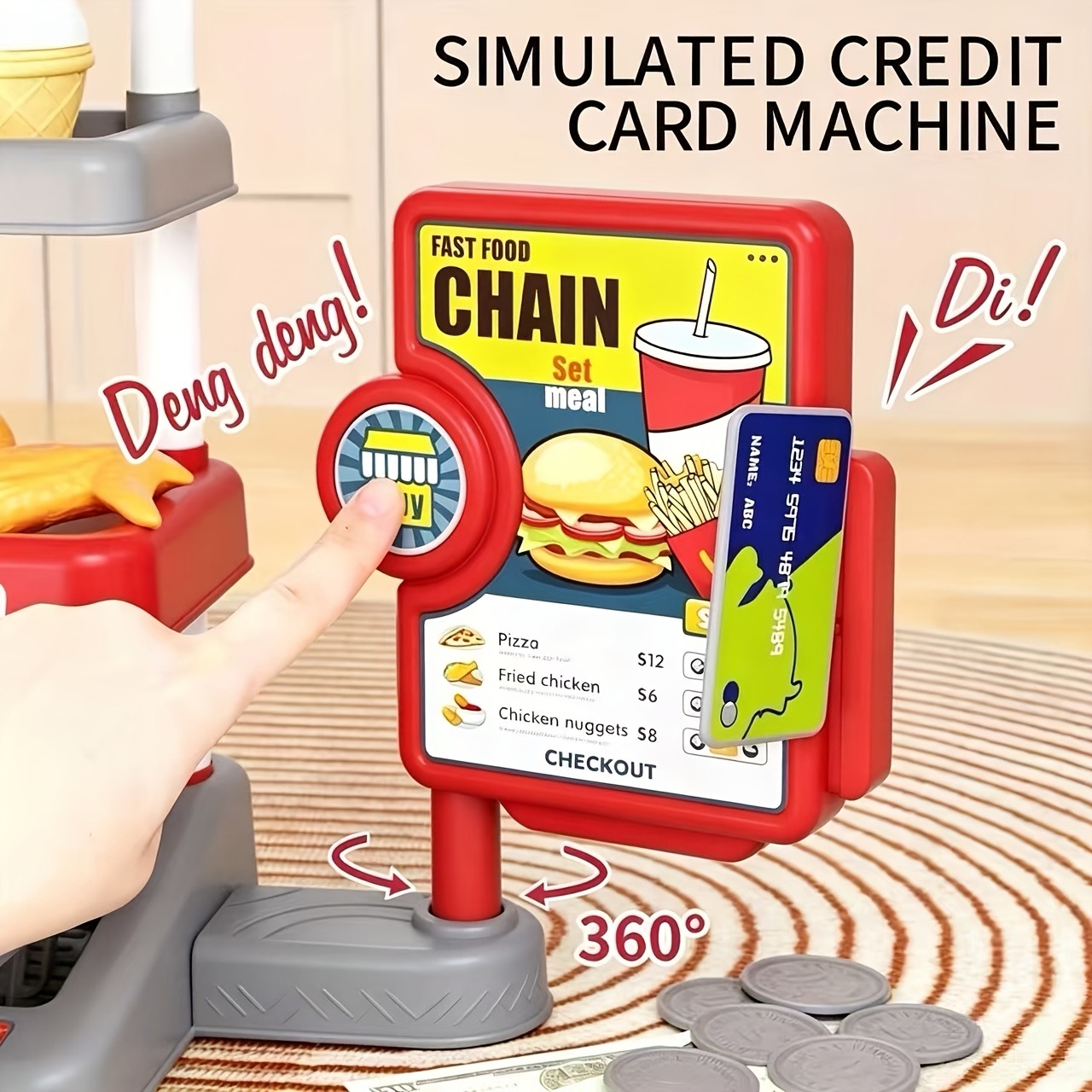 Pretend Play Fast Food Store T - Baby Food With Chicken ulasan dan harga