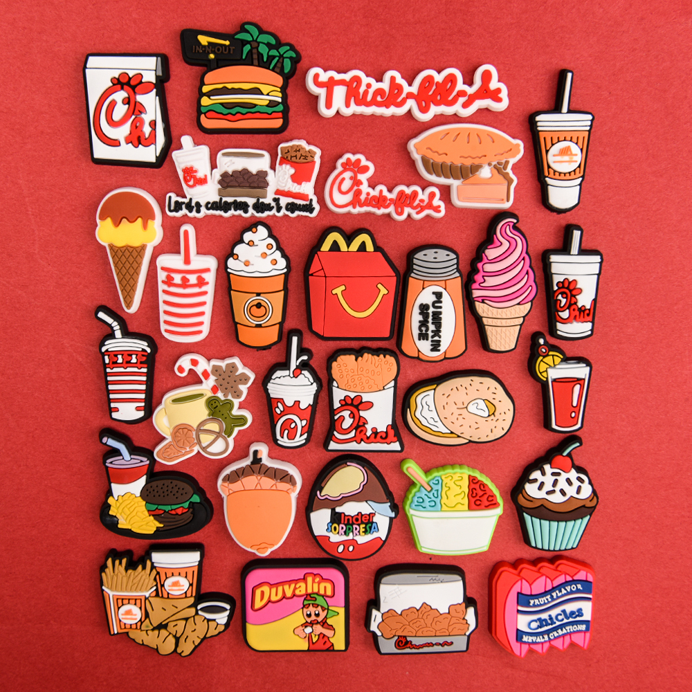 1 Pcs Fast Food Shoe Charms Bu - Baby Food With Chicken ulasan dan harga