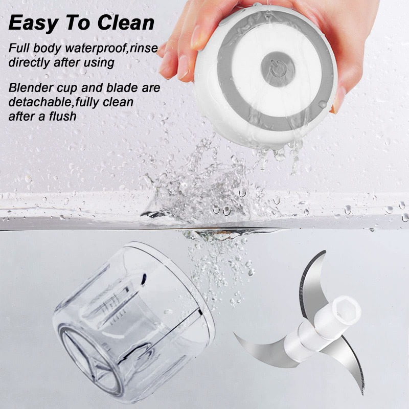250ML Electric Garlic Grinder  - Baby Food Grinder Machine ulasan dan harga