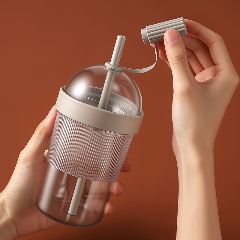 Cold Drink Tumbler Double Drin - Training Cup Straw ulasan dan harga