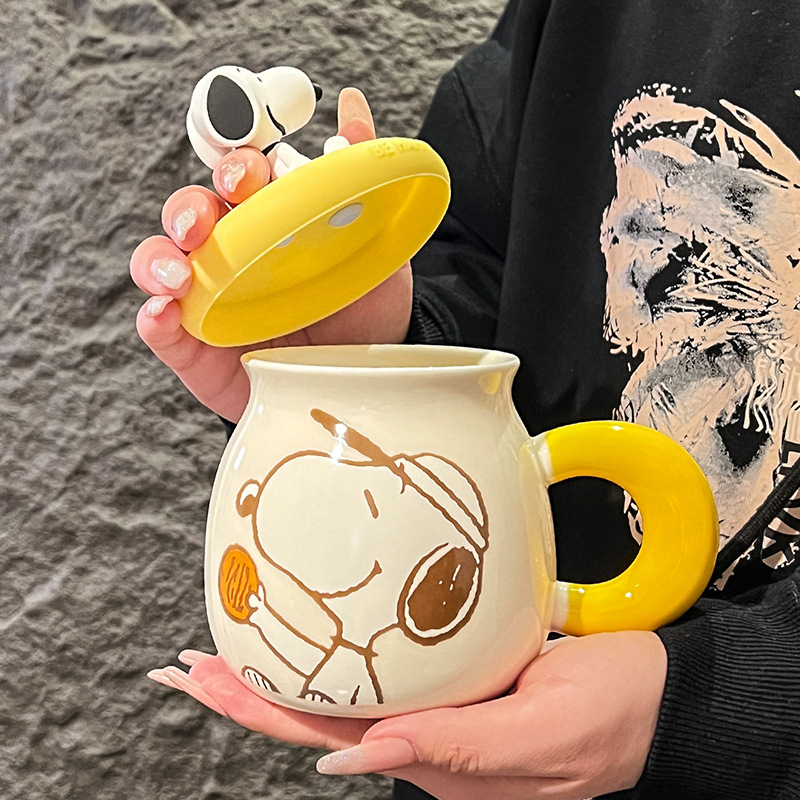 2026 New Kawaii Snoopy Ceramic - Training Cup Straw ulasan dan harga