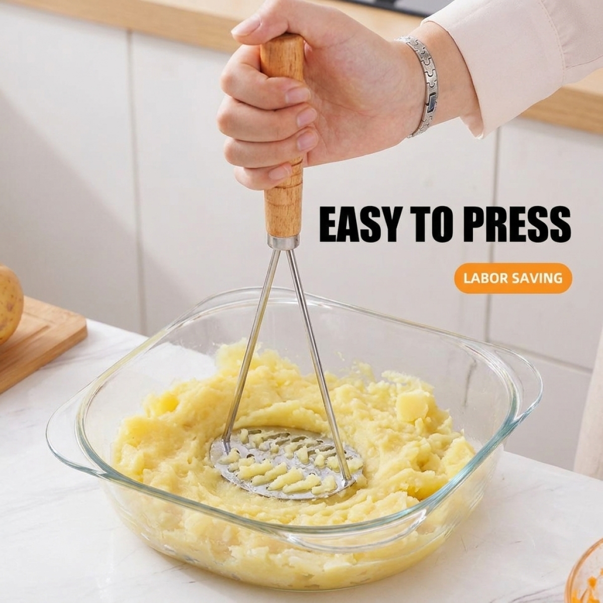 Stainless Steel Potato Masher, - Baby Food Healthy ulasan dan harga