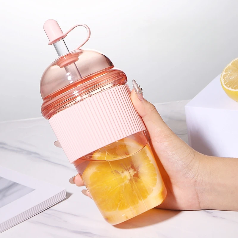 630ML Straw Cup with Lid and S - Training Cup Straw ulasan dan harga